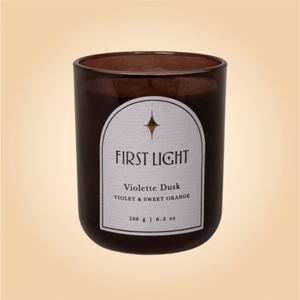 Violette Dusk Standard Candle | Violet & Sweet Orange