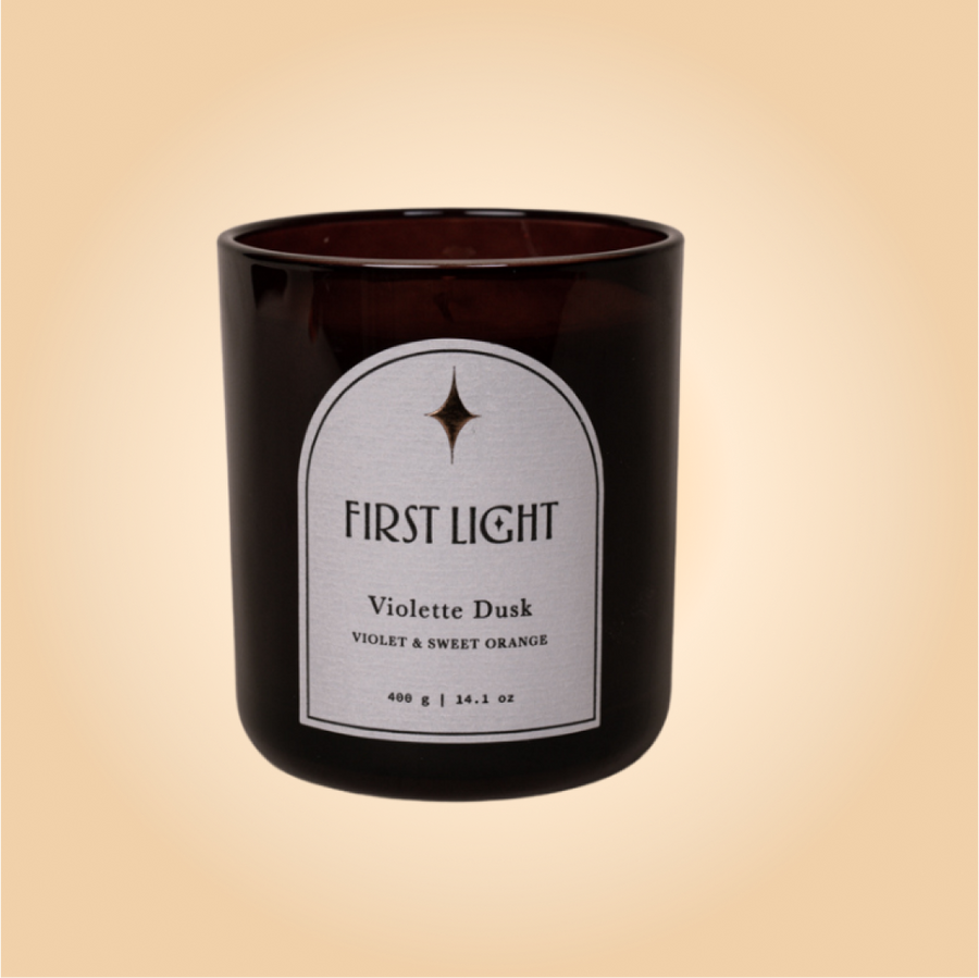 Violette Dusk Large Candle | Violet & Sweet Orange
