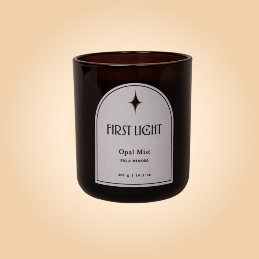 Opal Mist Large Candle | Fig & Mimosa